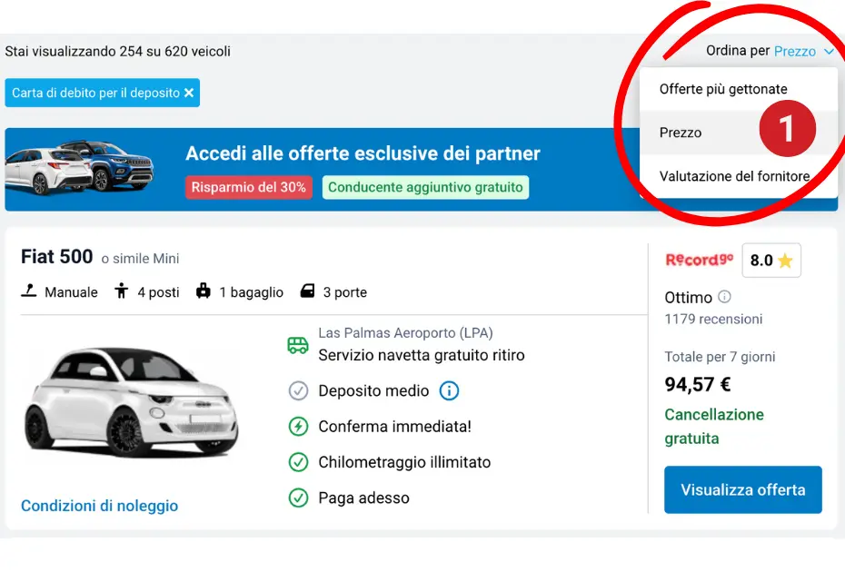 Noleggio auto aeroporto Gran Canaria