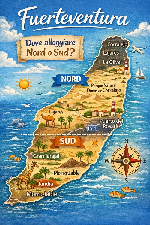 Fuerteventura dove alloggiare mappa