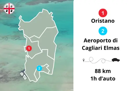 Oristano mappa