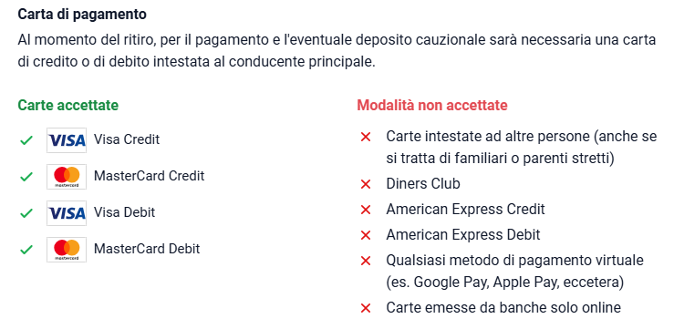 noleggio auto senza carta di credito Santorini