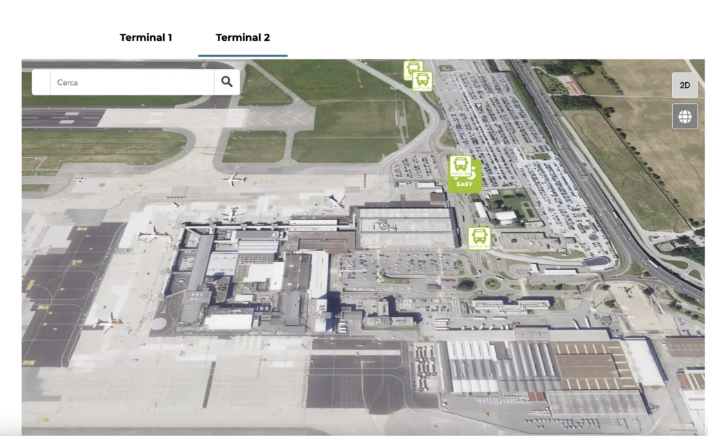 Malpensa terminal 2 mappa